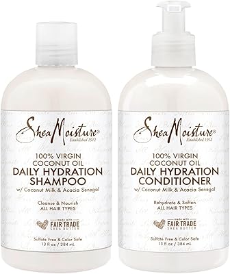 SheaMoisture Daily Hydration Shampoo & Conditioner Set, 13 Oz Each