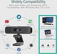 Pulais 2K HD Webcam with 2 Speakers & Built-in Microphone — image 5