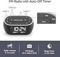 HOUSBAY Glow Alarm Clock Radio — image 3