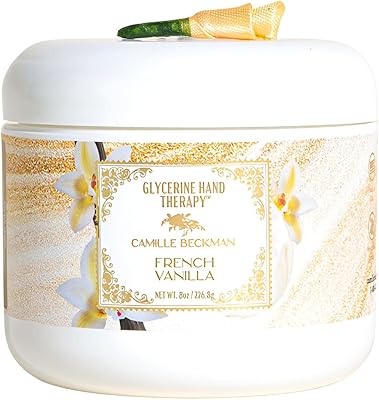 Camille Beckman Glycerine Hand Therapy Cream, French Vanilla, 8 Ounce