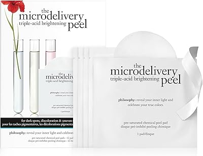 philosophy microdelivery triple-acid brightening peel pads - 12 ct