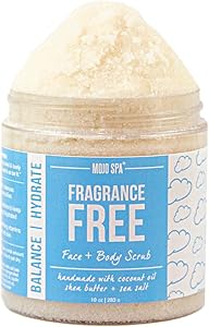 Mojo Spa Fragrance Free Face and Body Scrub 10 oz Review
