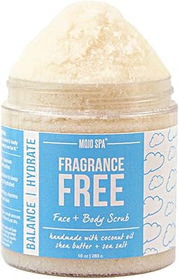 Mojo Spa Fragrance Free Face and Body Scrub 10 oz