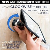 MIRRORVANA Fogless Shower Mirror with Upgraded Suction, 8″ x 7″ — image 6