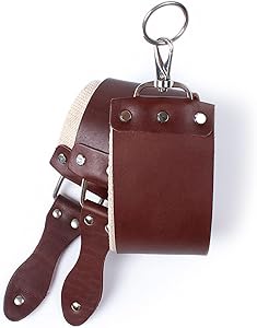 STAMESKY Razor Strop - Brown Personalized Latigo Leather Straight Razor Strop Review