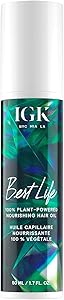 IGK Best Life 100% Plant Powered Nourishing Hair Oil 1.7oz Review