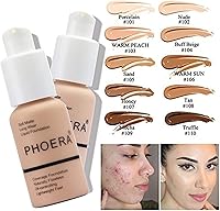 PHOERA Foundation Contour Stick Makeup Kit, 102+103+ Fair-Light Contour /Nude + Warm Peach — image 2