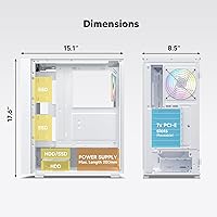 Vetroo AL800 Mid Tower ATX PC Case — image 4