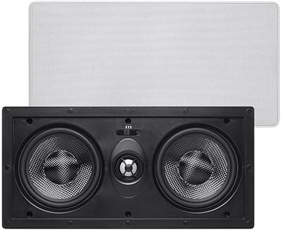 Monoprice 2-Way Carbon Fiber In-Wall Center Channel Speaker 5.25 Inch