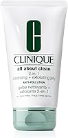 Clinique All About Clean 2-in-1 Cleansing + Exfoliating Jelly, 5 Fl Oz — image 1