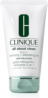 Clinique All About Clean 2-in-1 Cleansing + Exfoliating Jelly, 5 Fl Oz