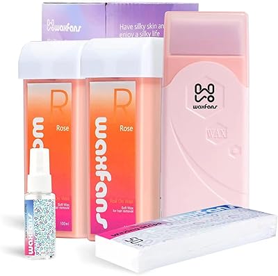 Waxfans Roll on Wax Kit for Hair Removal