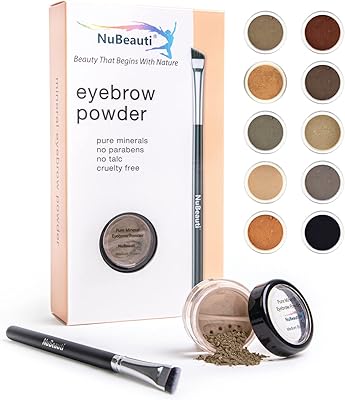 NuBeauti Natural Eyebrow Powder Kit - Medium Brown