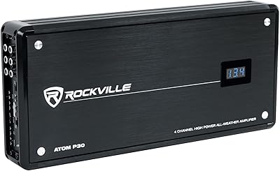 Rockville ATOM P30 2400W 4-Channel Marine Amplifier