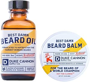 Duke Cannon Best Beard Bundle - Redwood Scent, 3 oz Oil & 1.6 oz Balm Review