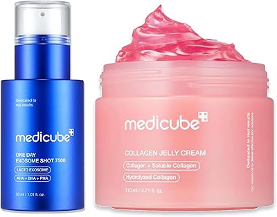 Medicube Glow Essential Care Duo: Zero Exosome Shot Serum & Collagen Jelly Cream 110mL