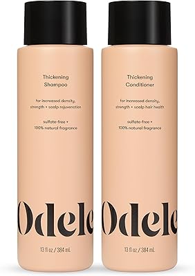 Odele Hair Thickening Shampoo and Conditioner Set, 13 Fl Oz Each