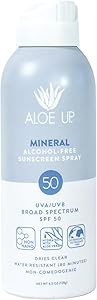 Aloe Up Continuous Mineral Sunscreen Spray SPF 50 - 4.5oz Review