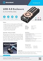 GRAUGEAR 40Gbps M.2 NVMe SSD Enclosure — image 16
