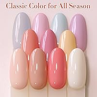 Double Rhythm 28Pcs Nude Pink Gel Nail Polish Set — image 6