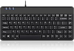 Perixx PERIBOARD-409H Mini Keyboard with USB Hubs