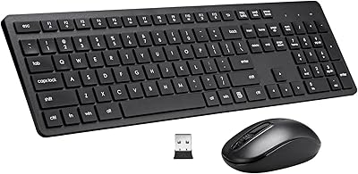 Harburfine Wireless Keyboard and Mouse Combo