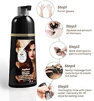 AngeRose Hair Dye Shampoo 3 in 1 Chestnut Brown 400mL — image 4