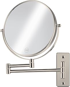 AumVum 8″ Extendable Bathroom Mirror with 1X/10X Magnification Review