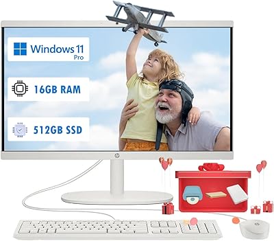 HP 22 All-in-One PC (21.5-inch, 16GB RAM, 512GB SSD)