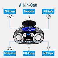 MEGATEK CB-M25BT Portable CD Player Boombox — image 2