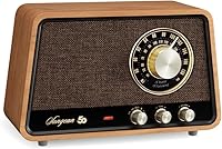 Sangean WR-55 50th Anniversary Edition Analog Wooden Cabinet Radio — image 3