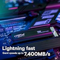 Crucial T500 2TB Gen4 NVMe M.2 SSD with Heatsink — image 2