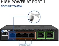BV-Tech 6 Port PoE+ Switch — image 4