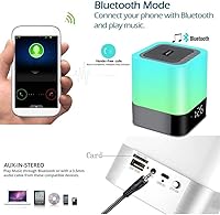 Aisuo DY28 5-in-1 Night Light Bluetooth Speaker with Alarm Clock — image 3