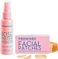 Frownies Forehead Wrinkle Patches & Rose Water Hydrator Combo, 144 Patches, 2oz — image 1