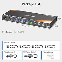NAWEN HDMI KVM Switch 4 Computers 1 Monitor — image 9