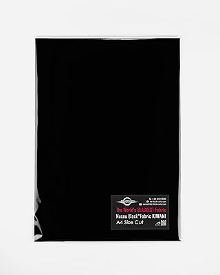 The Black Market Musou Black Fabric KIWAMI A4 Sized Cut
