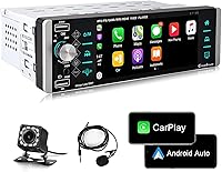 METEESER Single Din Car Stereo with Apple Carplay Android Auto — image 1
