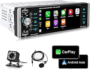 METEESER Single Din Car Stereo with Apple Carplay Android Auto Review