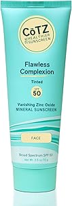 CoTZ Flawless Complexion Tinted Facial Sunscreen SPF 50, 2.5oz Review