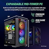 Skytech Gaming Nebula Desktop PC, Ryzen 5 5500, RX 6500XT, 16GB RAM, 1TB SSD — image 4