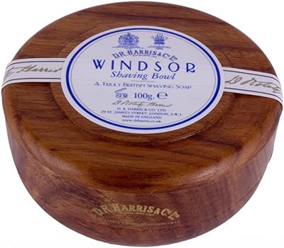 D.R. Harris Windsor Mahogany Shaving Bowl & Soap