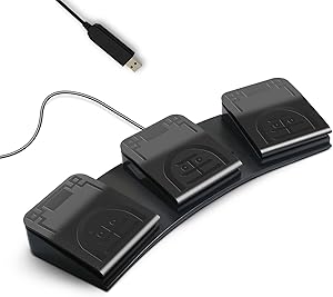 PCsensor FS2020U1 USB Foot Pedal 3-Key Programmable Switch