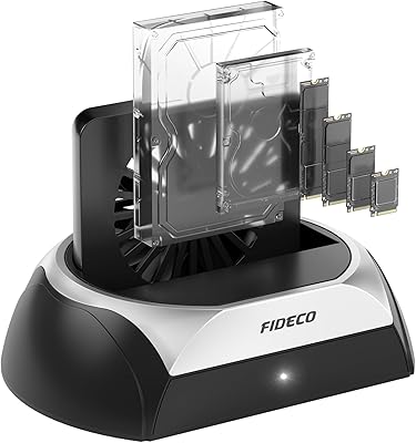 FIDECO M.2 NVMe to USB Adapter with Cooling Fan