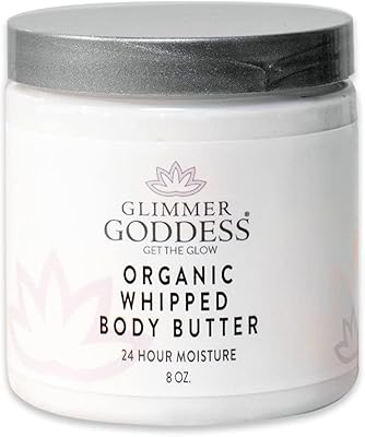 Glimmer Goddess Organic Whipped Body Butter - Lavender, 8oz