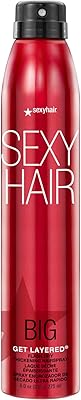 SexyHair Big Get Layered Flash Dry Thickening Hairspray, 8 Oz