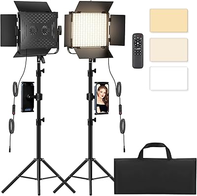 BANSINE K50 Bi-Color LED Video Lighting Kit