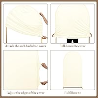 Toolterritary Metal Arch Backdrop Stand and Cover Set, 7.2FT x 4FT and 6FT x 2.6FT — image 5