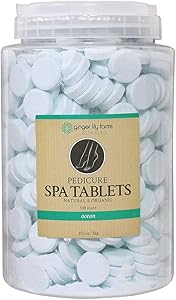 Ginger Lily Farms Botanicals Pedicure Spa Tablets, Ocean Scent, 500-Count Review
