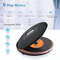HOTT CD711T Portable CD Player with Bluetooth 5.0 — image 2